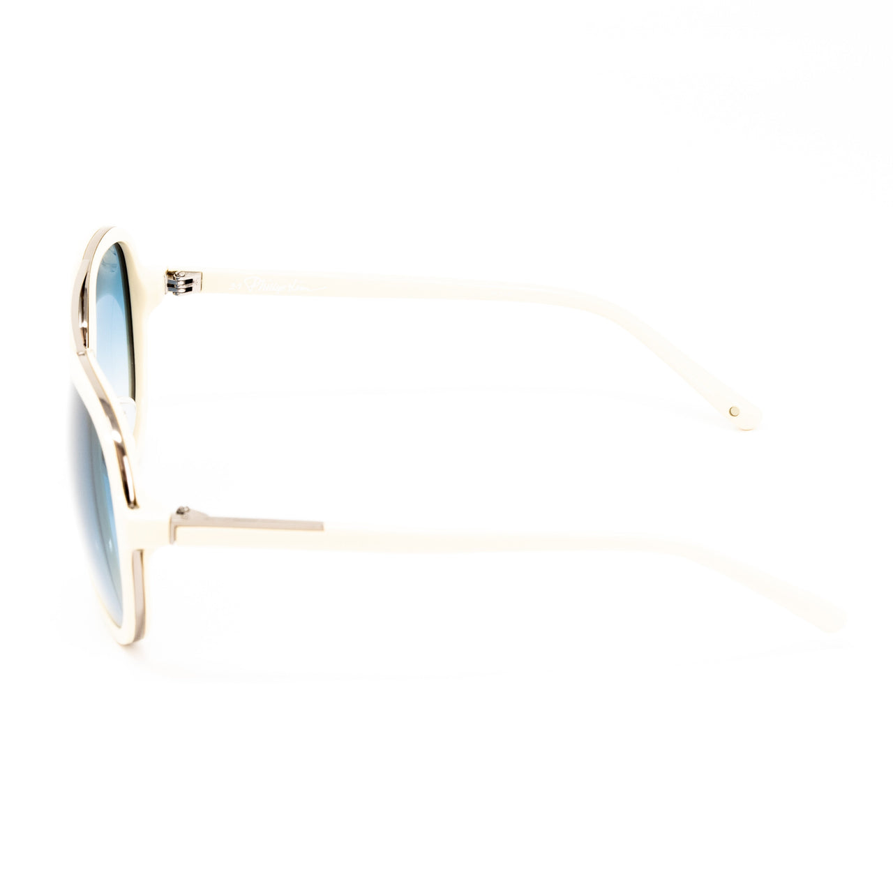 Phillip Lim x Linda Farrow White Sunglasses