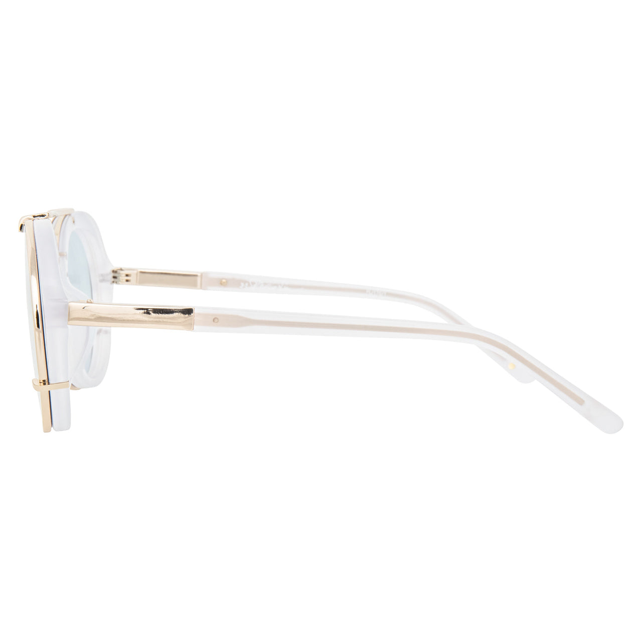 Phillip Lim x Linda Farrow White Blue Sunglasses