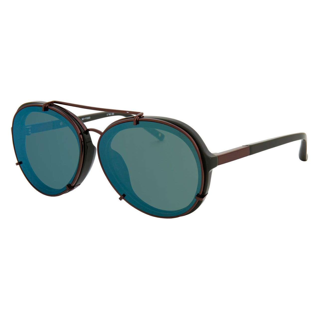 Phillip Lim x Linda Farrow Green Sunglasses
