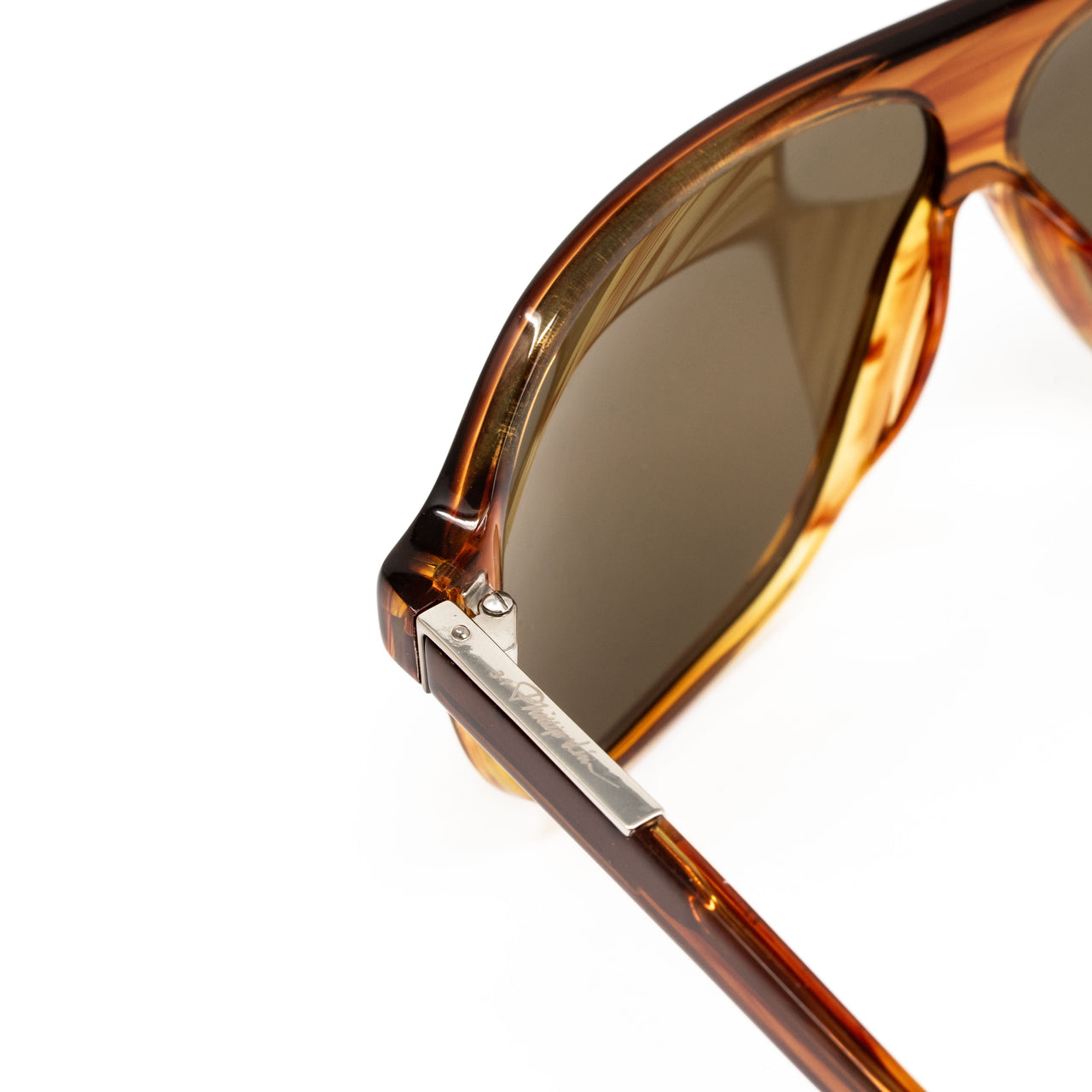 Phillip Lim x Linda Farrow Brown Sunglasses