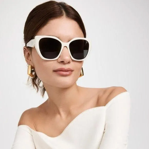 Prada Women's Talc Oversized Pillow Sunglasses PR19ZS