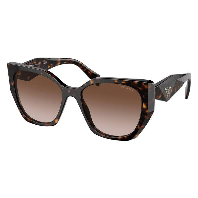 Prada Women's Tortoiseshell Oversized Rectangle Sunglasses PR19ZS