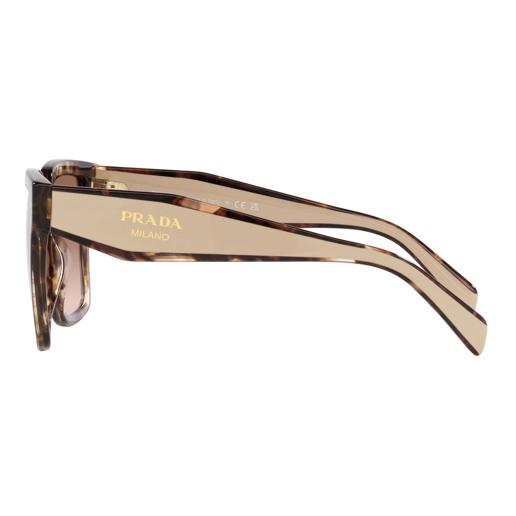 Prada Women's Caramel Tortoise Rectangle Sunglasses PR24ZS