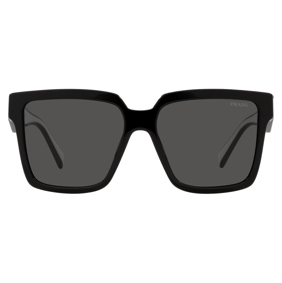Prada Women's Black White Square Sunglasses PR24ZS