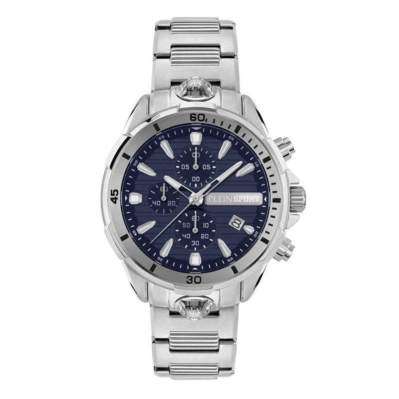 Plein Sport Impact Men's Blue Silver  Watch PSBEA0524