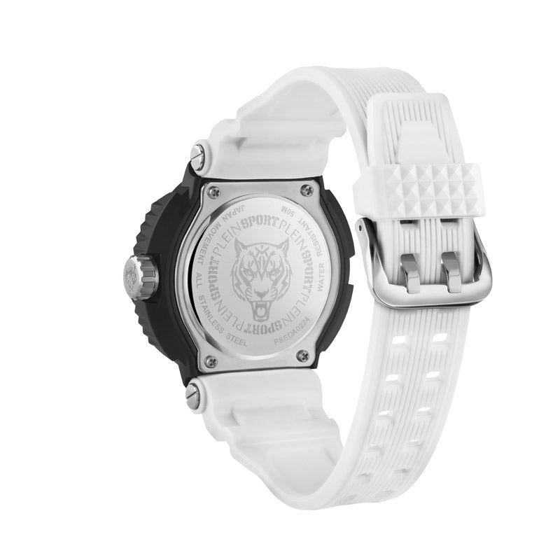 Plein Sport Tiger Power Unisex Black White  Watch PSEDA0224