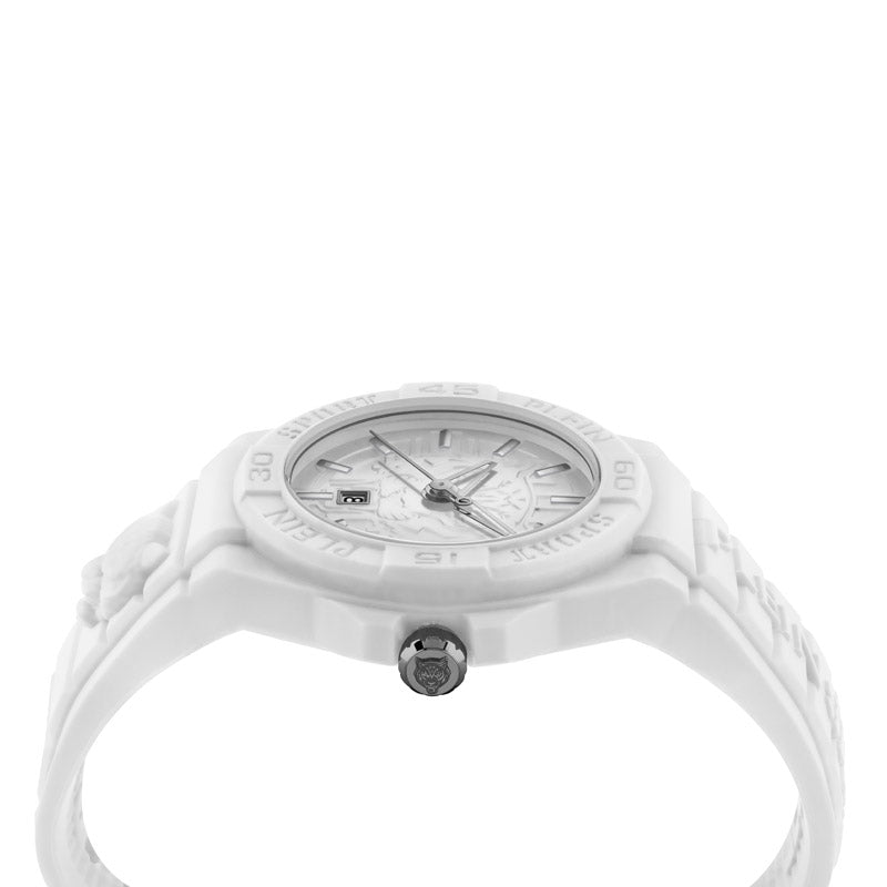 Plein Sport New Fearless Unisex White Silver  Watch PSHDA0324