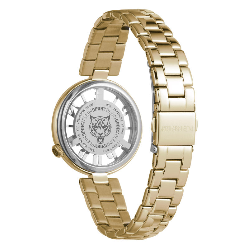 Plein Sport Tiger Luxe Ladies Silver Watch PSMBA0323