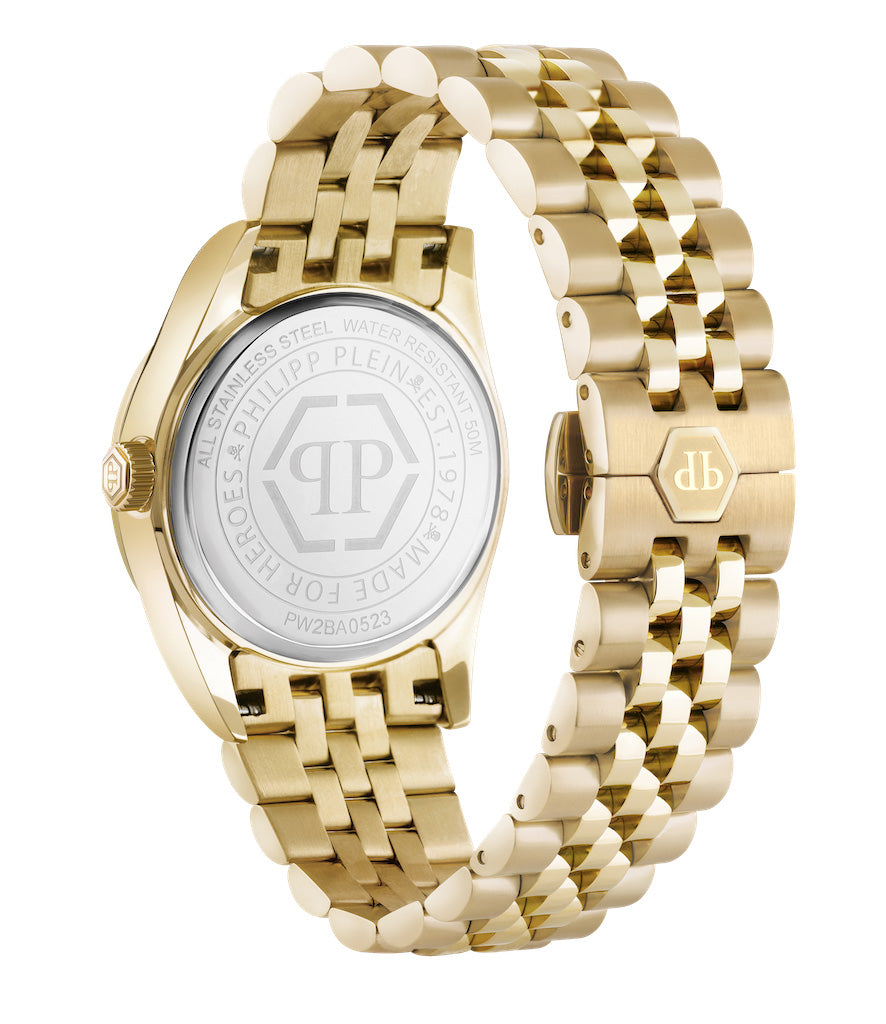 Philipp Plein Rock Couture Ladies  Gold Watch PW2BA0523