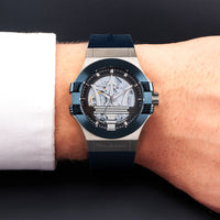 Thumbnail for Maserati Potenza Auto Men's Silver Watch R8821108035