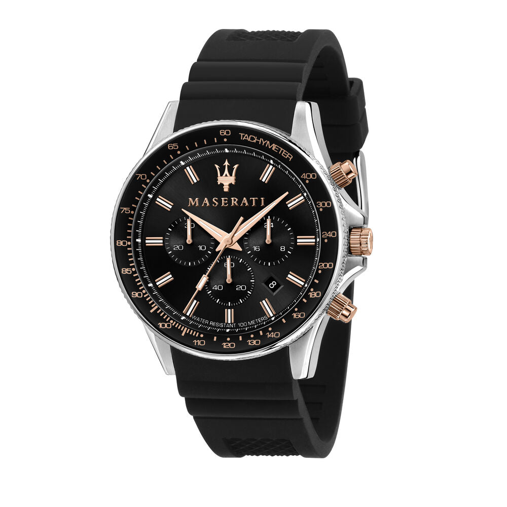 Maserati Men's Black Sfida Watch R8871640002
