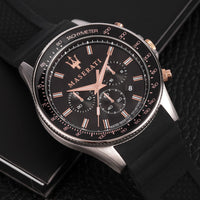 Thumbnail for Maserati Men's Black Sfida Watch R8871640002