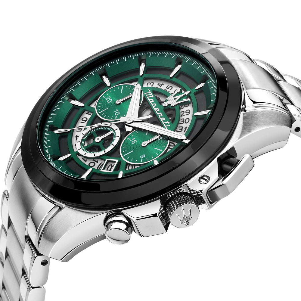 Maserati Traguardo  Men's Green Watch R8873612060