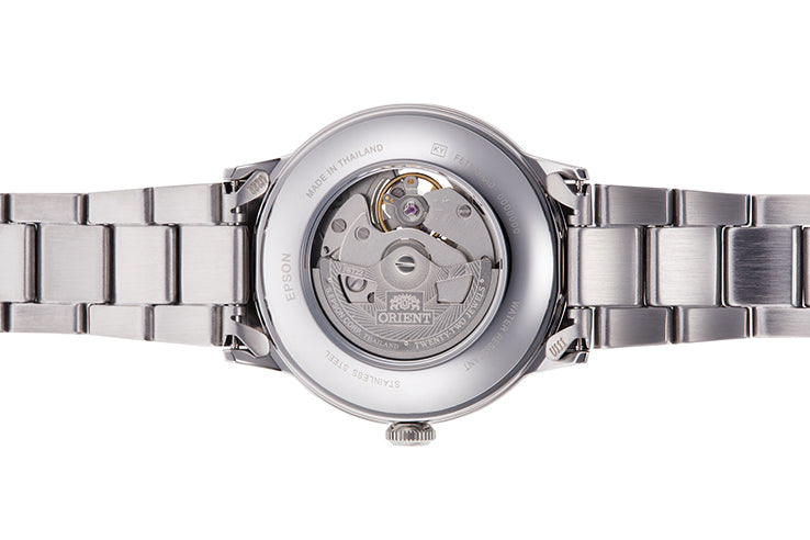 Orient Men's Blue Semi-Skeleton Steel Watch RA-AG0028L