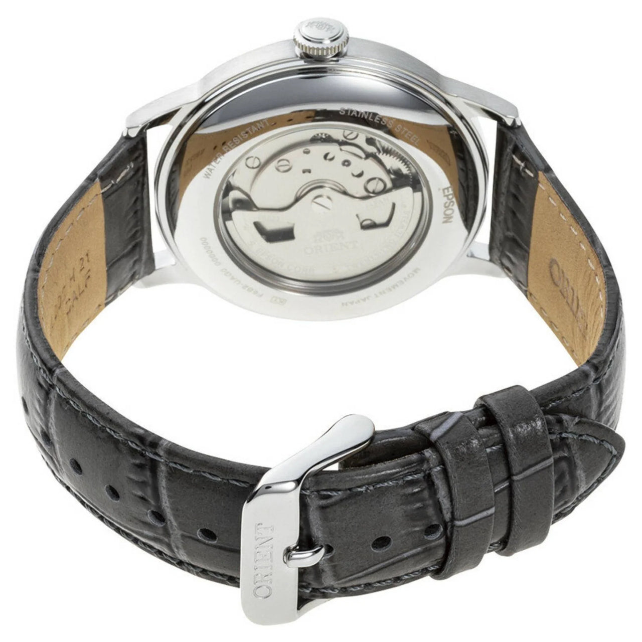 Orient Classic Grey Dial Leather Strap Automatic Watch RA-AK0704N