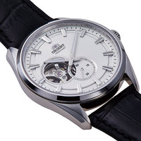 Thumbnail for Orient Semi Skeleton Open Heart Men's Silver Watch RA-AR0004S30B