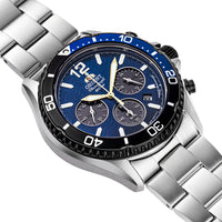 Thumbnail for Orient Mako Solar 20th Anniversary Men's Blue Watch RA-TX0208L10B