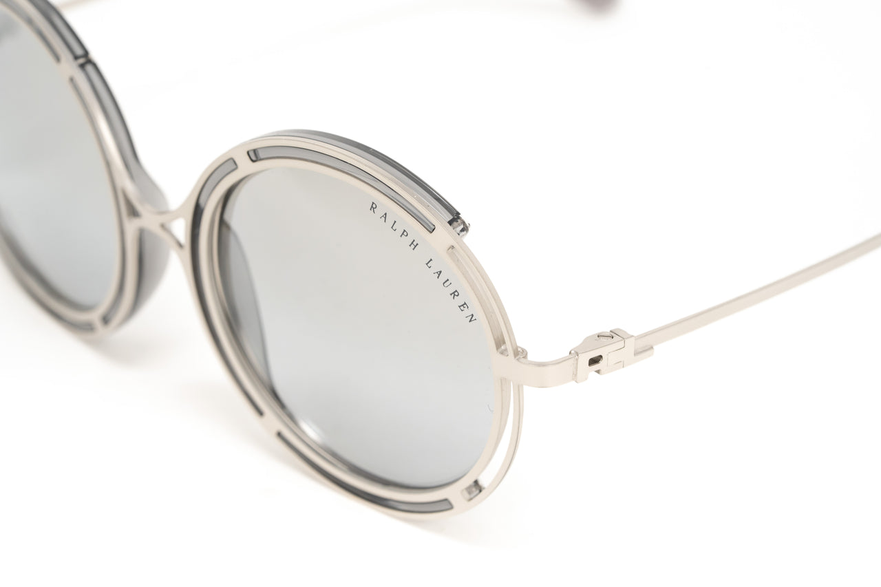 Ralph Lauren Women's Sunglasses Oversized Round Silver RL7060 93516V