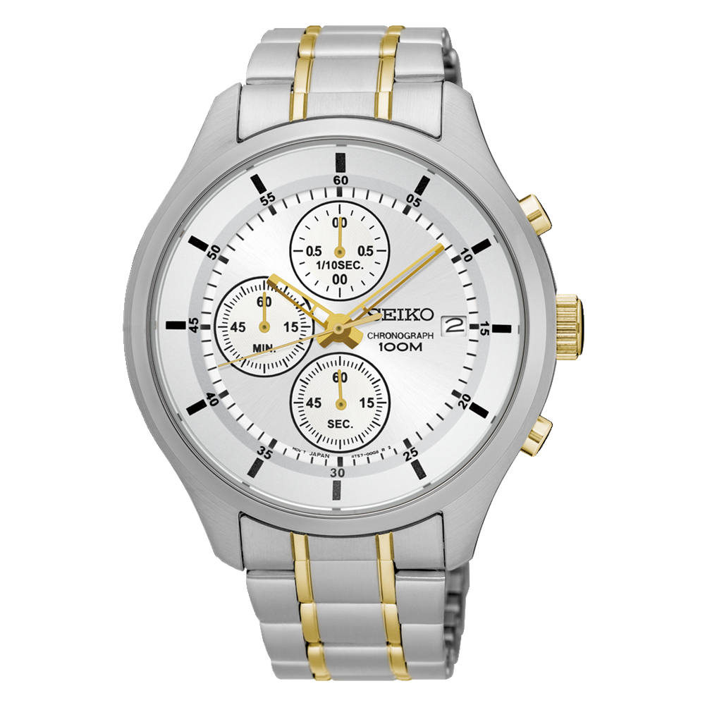 Seiko Chronograph Men's White Watch SKS541P1