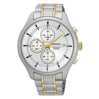 Thumbnail for Seiko Chronograph Men's White Watch SKS541P1