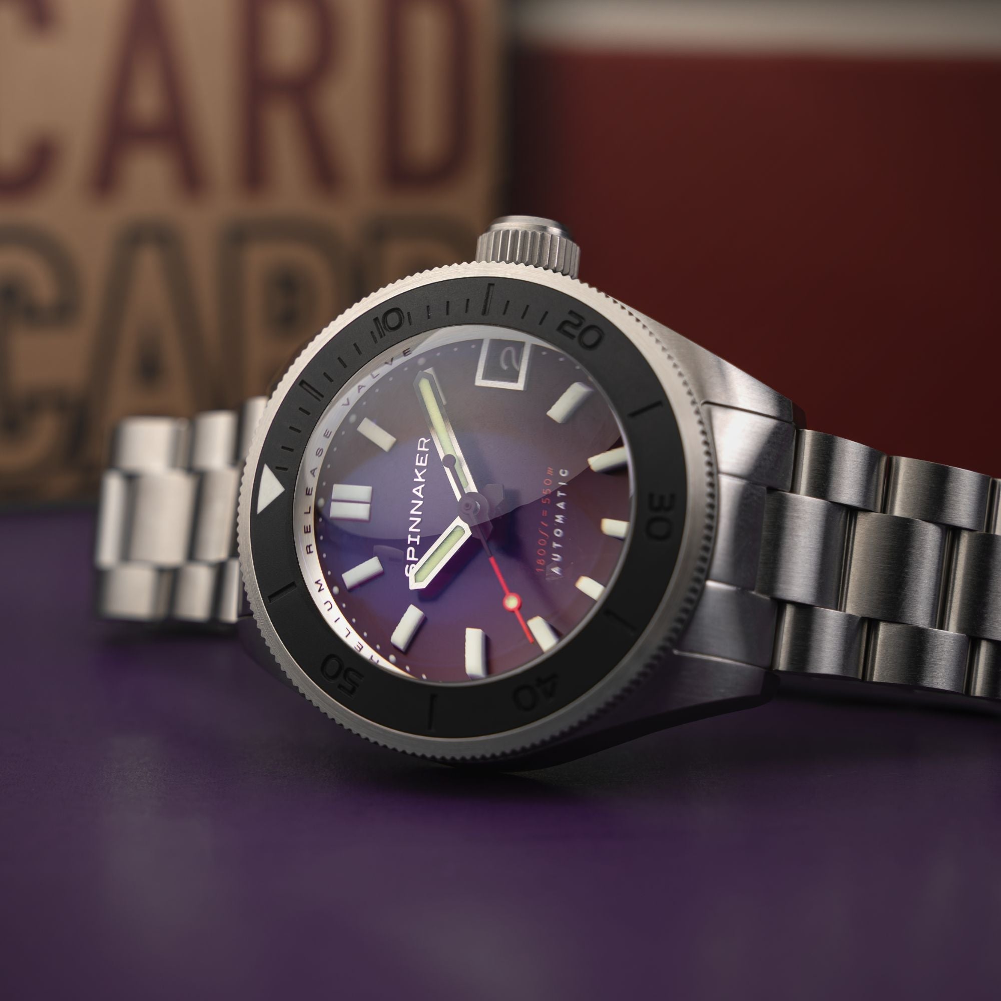 Spinnaker Piccard Purple Diver Watch Limited Edition SP-5098-66