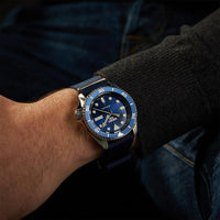 Thumbnail for Seiko 5 Sports Men's Automatic Blue Fabric Strap Watch