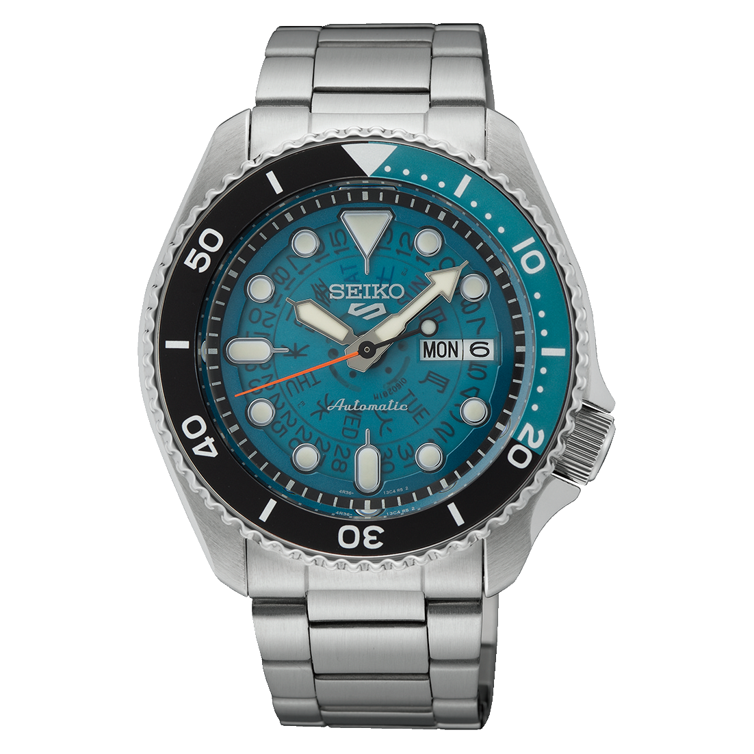 Seiko Men's Watch 5 Sports SKX Skeleton Style Blue