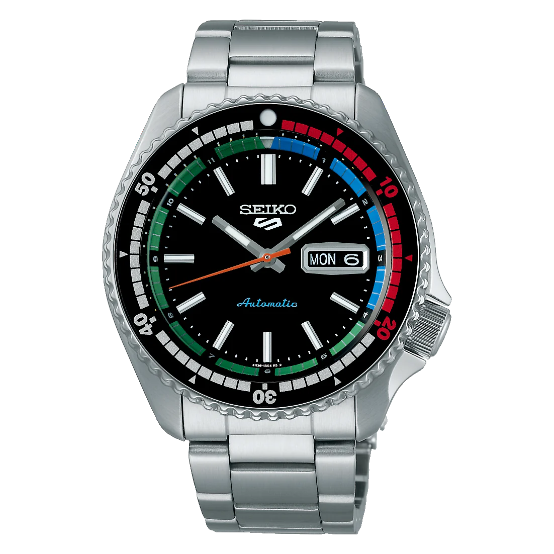 Seiko Men's Watch 5 Sports New Regatta Timer Black