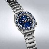 Thumbnail for Seiko Men's Watch 5 Sports Petrol Blue Checker Flag Special Edition