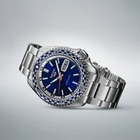 Thumbnail for Seiko Men's Watch 5 Sports Petrol Blue Checker Flag Special Edition