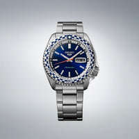 Thumbnail for Seiko Men's Watch 5 Sports Petrol Blue Checker Flag Special Edition