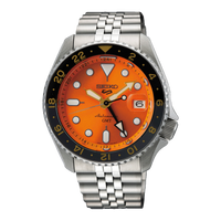 Thumbnail for Seiko 5 Sport SKX GMT Men's Orange Watch