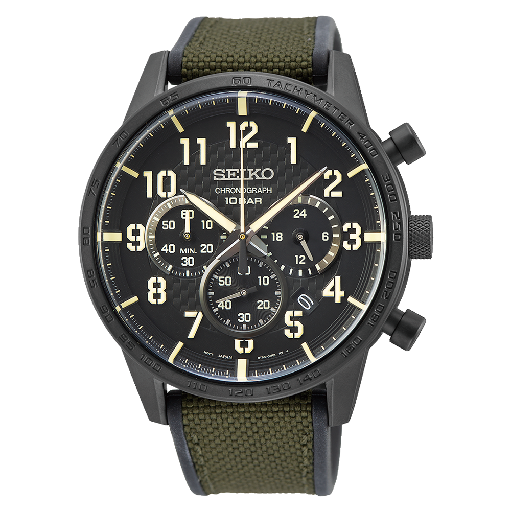 Seiko Chronograph Green Men's Watch SSB369P1