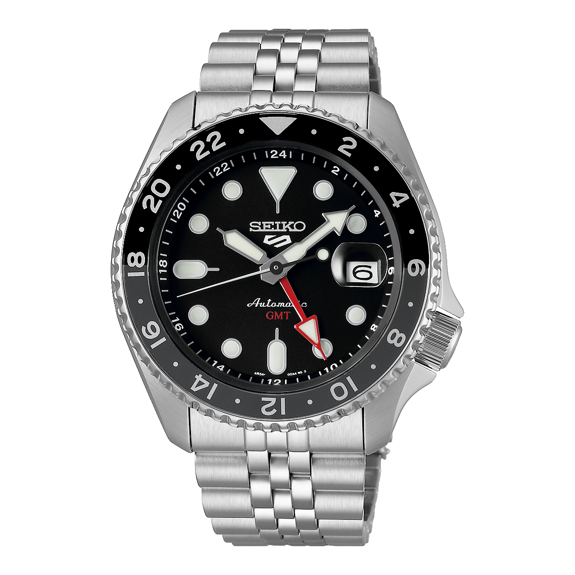 Seiko 5 Sport SKX  GMT Men's Black Grape Watch SSK001K1