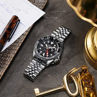 Thumbnail for Seiko 5 Sport SKX  GMT Men's Black Grape Watch SSK001K1