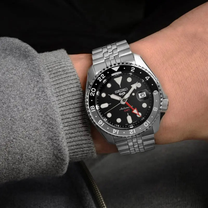 Seiko 5 Sport SKX  GMT Men's Black Grape Watch SSK001K1