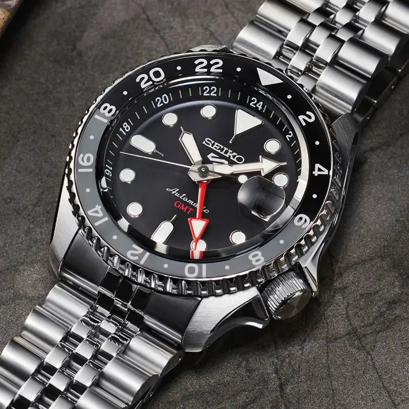 Seiko 5 Sport SKX  GMT Men's Black Grape Watch SSK001K1
