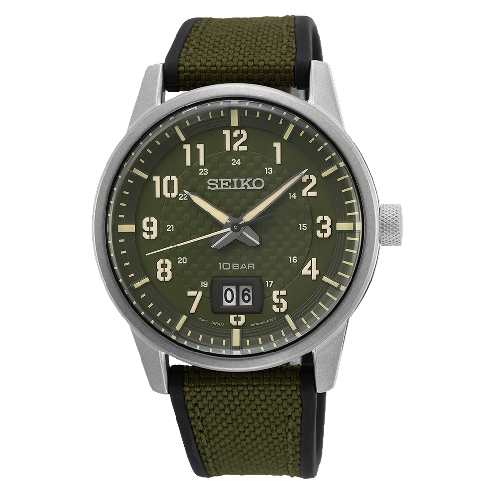 Seiko Essentials Men's Green Watch SUR323