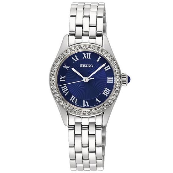 Seiko Diamonds Ladies Blue Watch SUR335P1