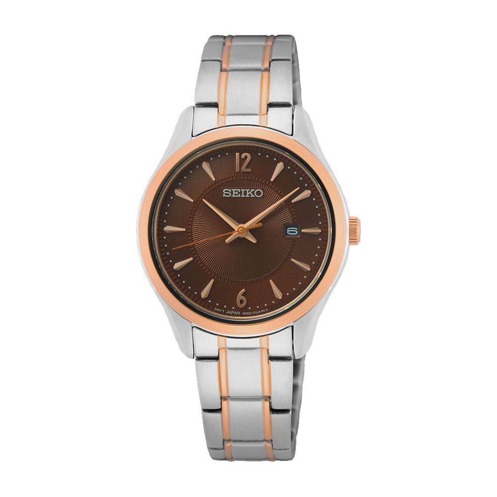 Seiko Daywear Two Tone Ladies Watch SUR476P