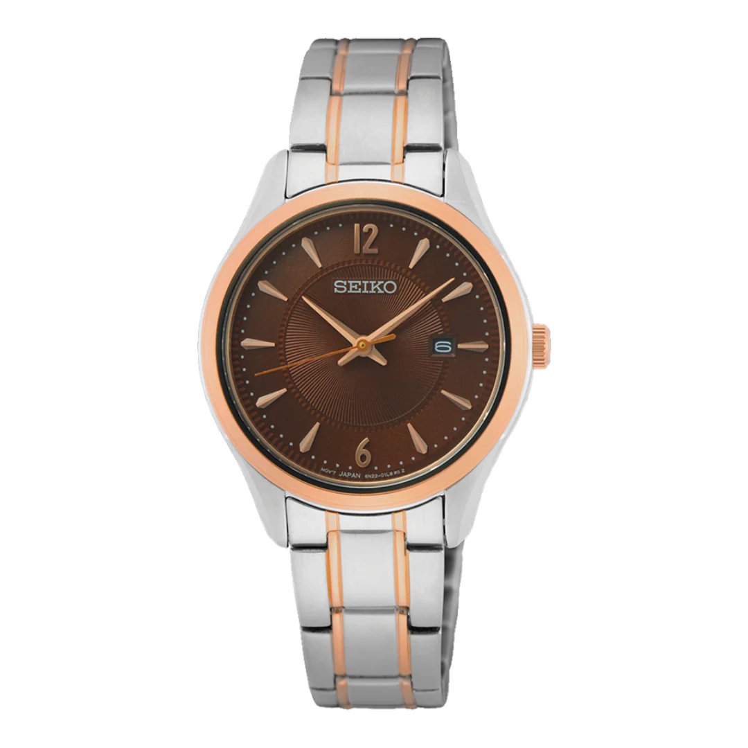 Seiko Classic Brown Ladies Watch SUR476P1