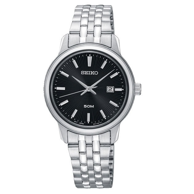 Seiko Conceptual Ladies Black Watch SUR663P1