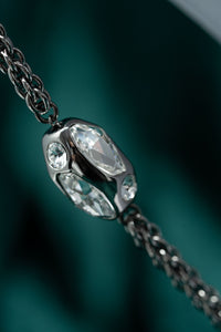 Thumbnail for Swarovski Atelier Kalix Collection Ladies Necklace Ruthenium Plated
