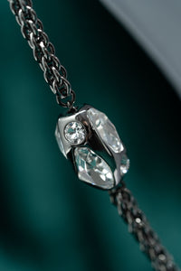 Thumbnail for Swarovski Atelier Kalix Collection Ladies Necklace Ruthenium Plated