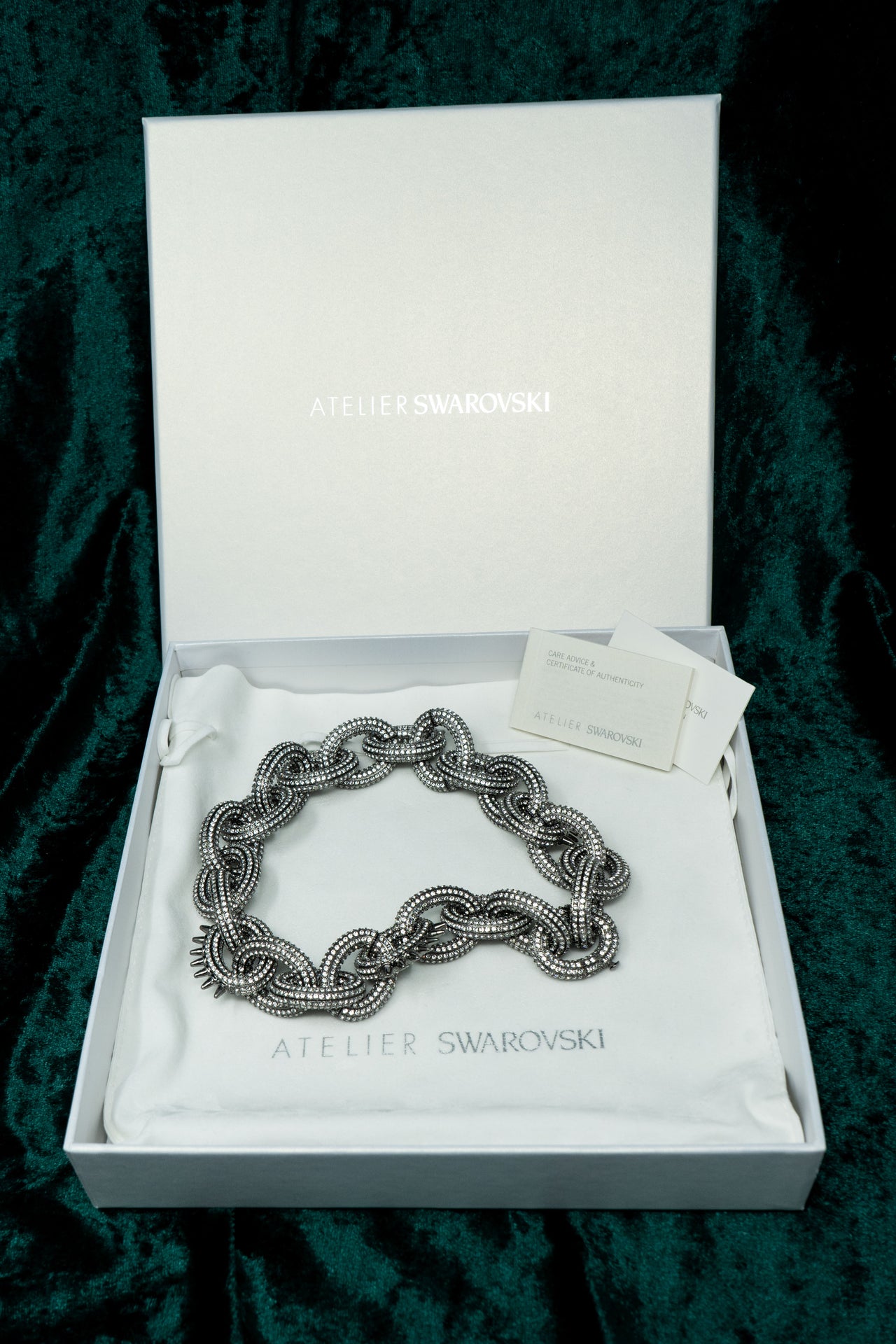 Swarovski Atelier Kalix Collection Ladies Necklace Ruthenium Plated