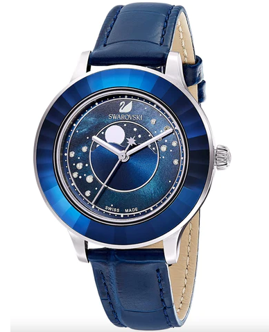 5516305 Crystals Swarovski Watches Moon – & Octea Blue Lux Watch