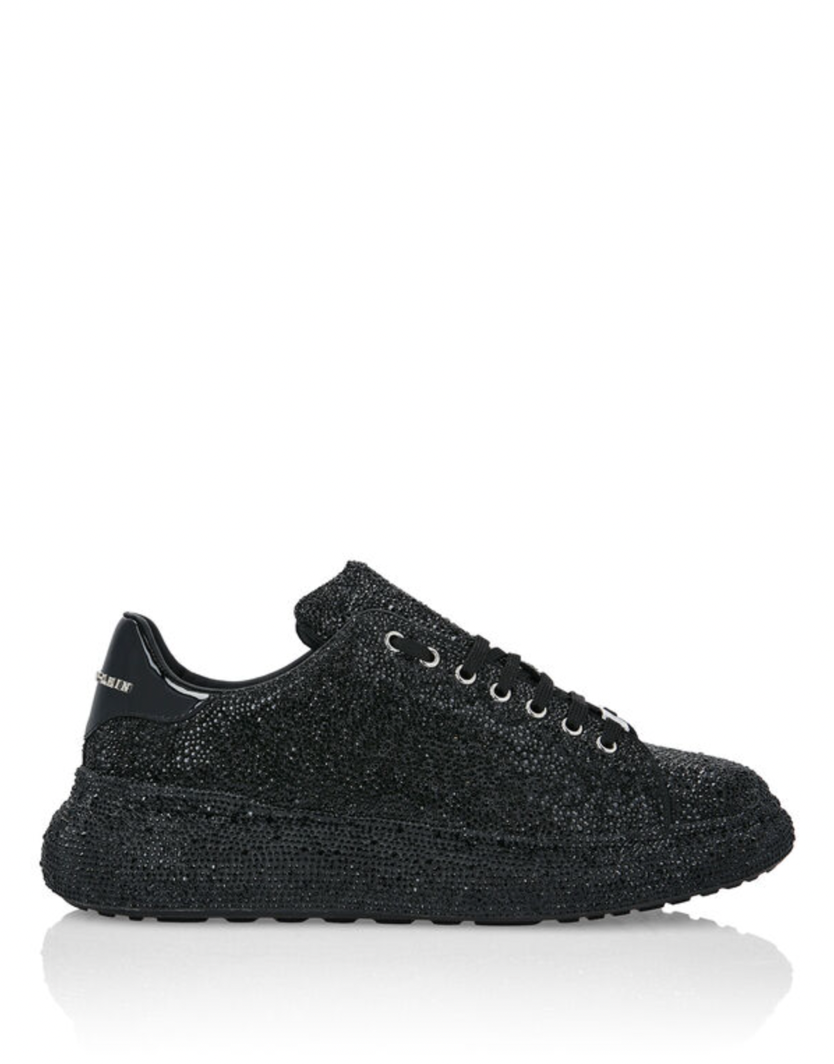 Philipp Plein Suede Runner Full Strass Crystal Shoes Size 43