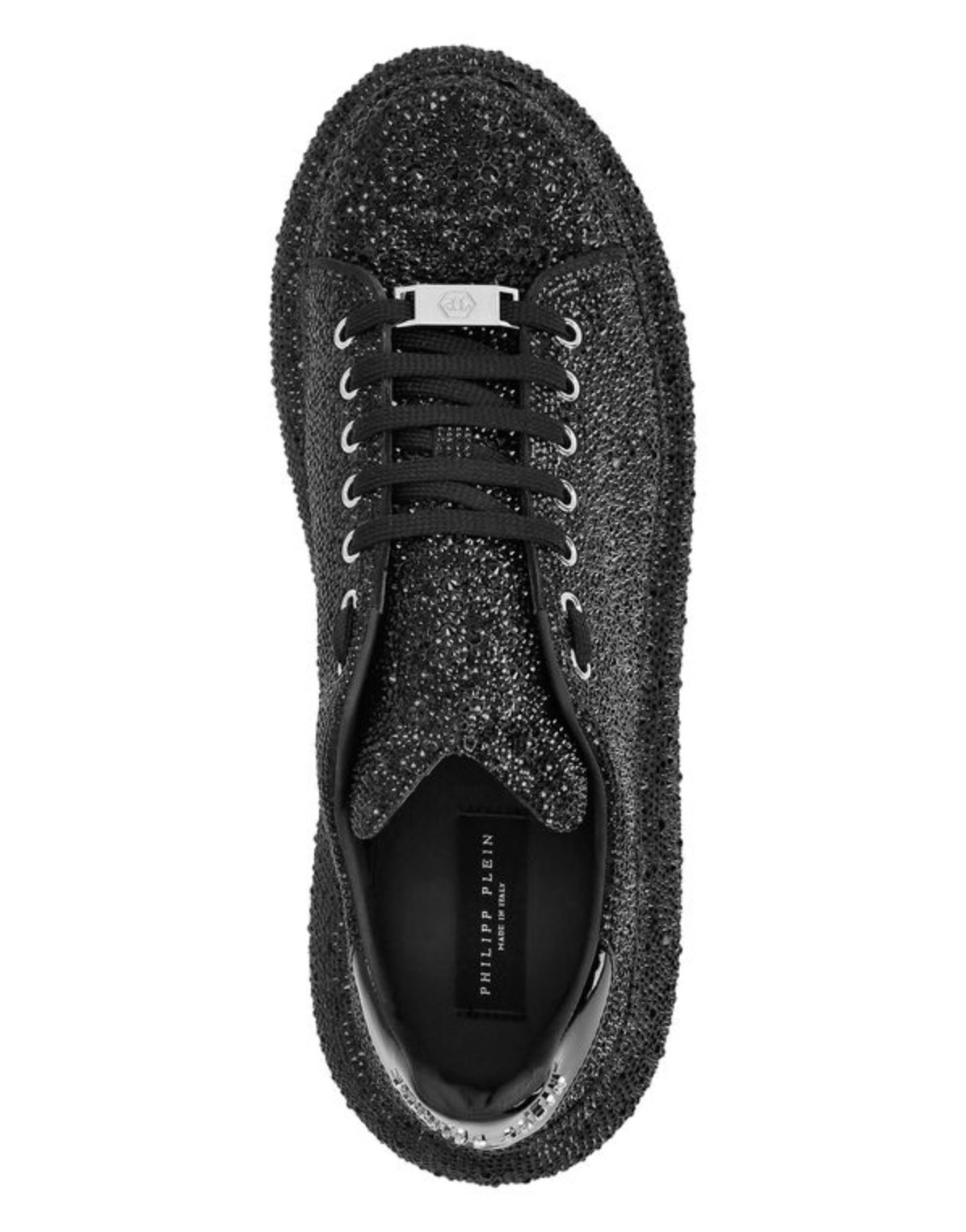 Philipp Plein Suede Runner Full Strass Crystal Shoes Size 43