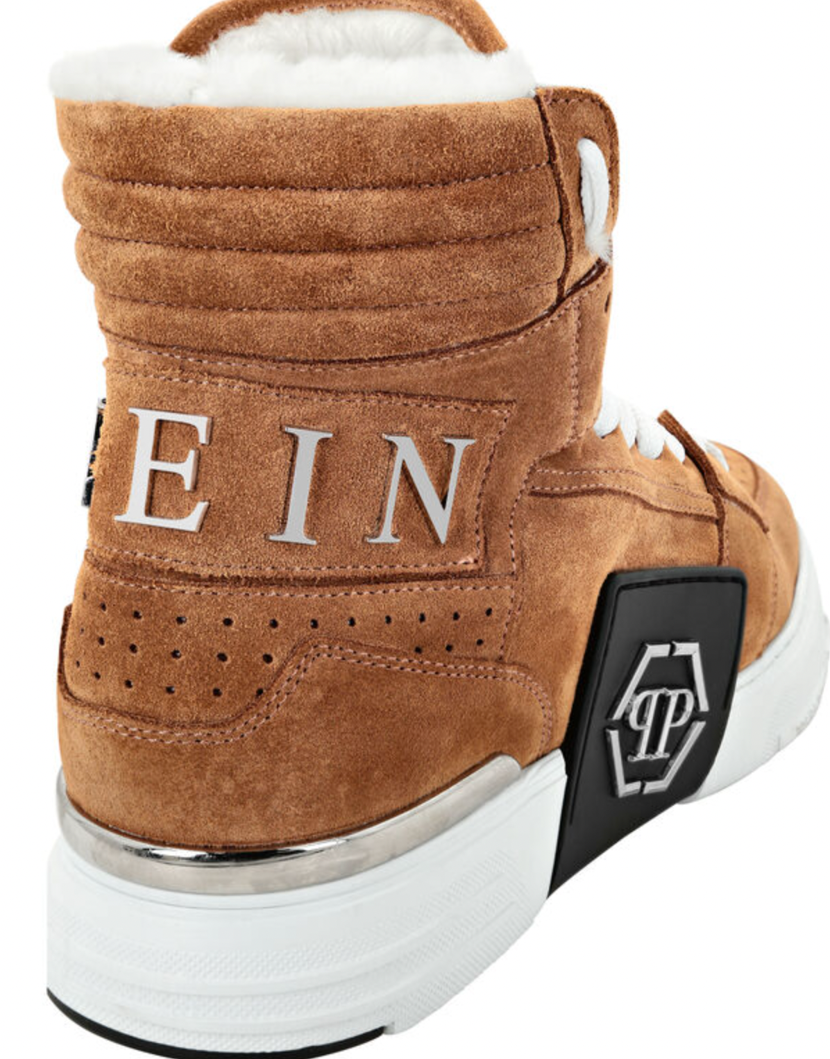 Philipp Plein Hi-Top Hexagon Suede Shoes Size 39