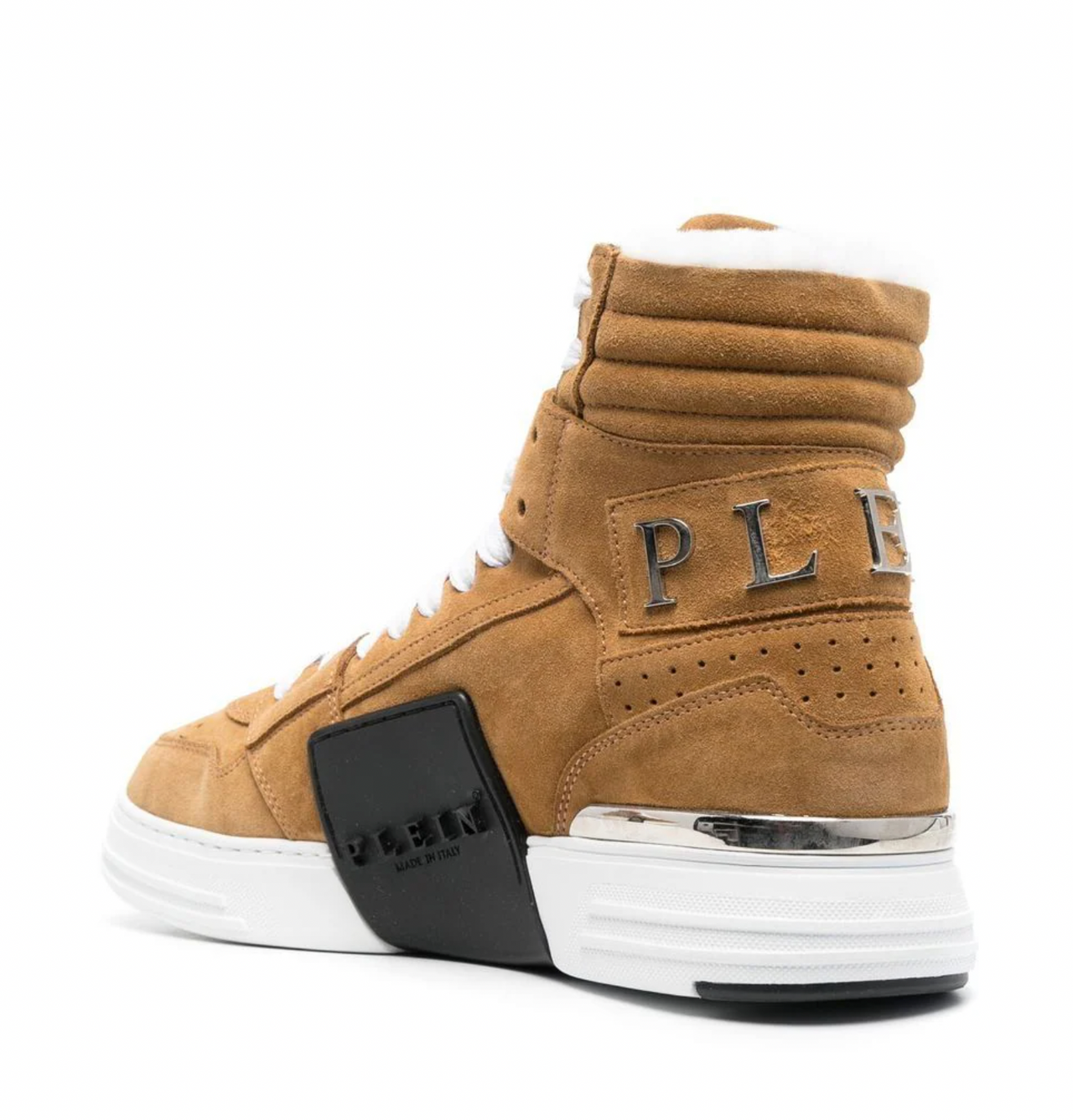 Philipp Plein Hi-Top Hexagon Suede Shoes Size 39